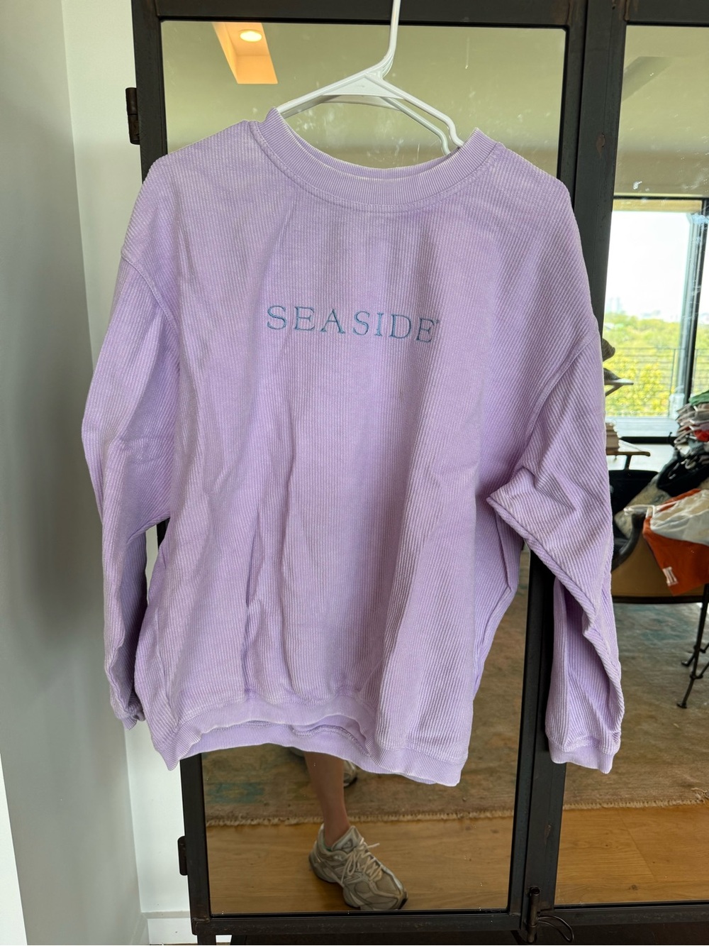Seaside Lavender Crewneck Sweater - Women